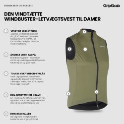 GripGrab PACR vindt&aelig;t letv&aelig;gtsvest til damer