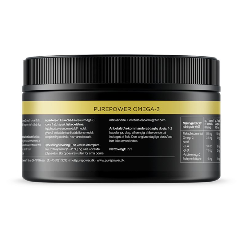 Pure Power Omega-3 EPA/DHA 150 stk Tabs