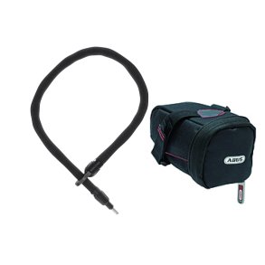 Abus Plug-In Ivytex Styrke 6mm 100cm Sort