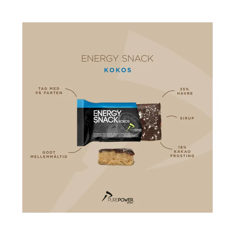 Pure Power Energibar Kokos & Chokolade