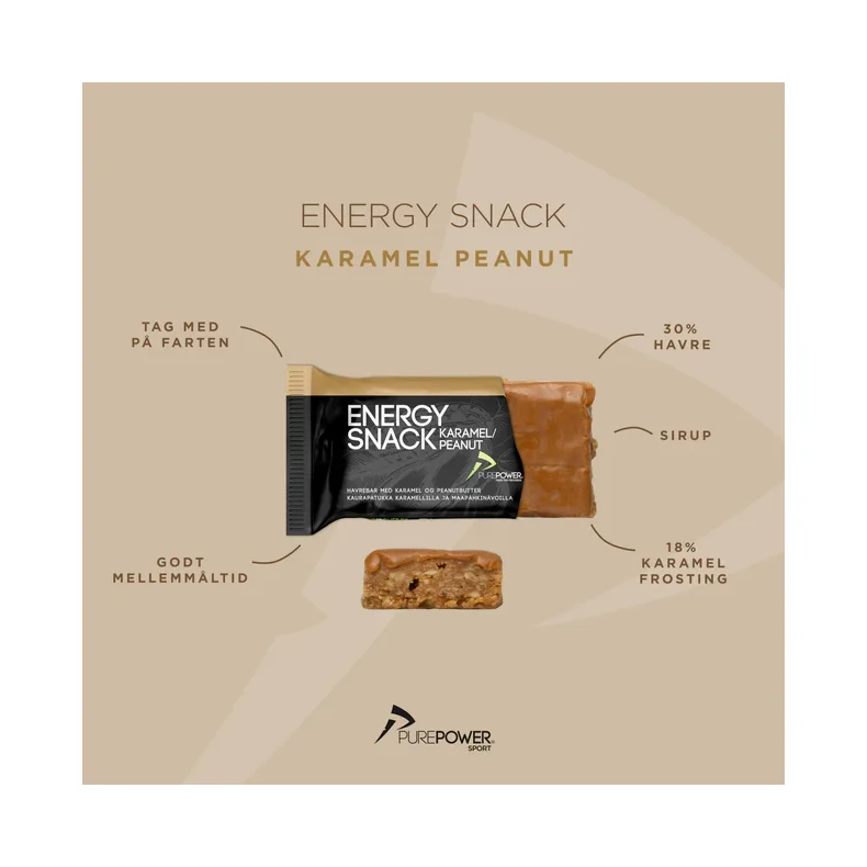 Pure Power Energibar Karamel Peanut