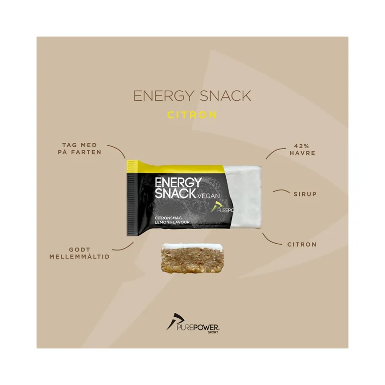 Pure Power Energibar Lemon