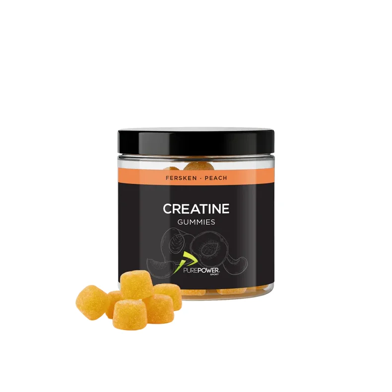 Pure Power Kreatin vingummi Fersken 60 stk