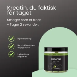 Pure Power Kreatin vingummi Sour &aelig;ble 60 stk