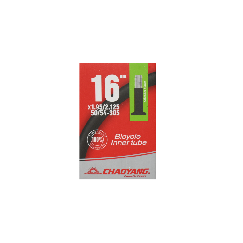 Chaoyang Slange 16 x 1.95-2.125 Auto Ventil 40mm