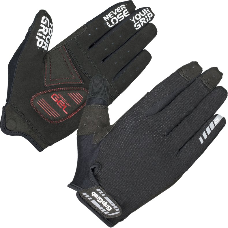 GripGrab SuperGel XC Polstret Langfingret Sommerhandsker Large Sort