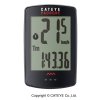 Cateye Cykelcomputer Padrone Sort 7 Funktioner Tr&aring;dl&oslash;s