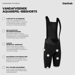 GripGrab Vandafvisende AquaRepel-bibshorts