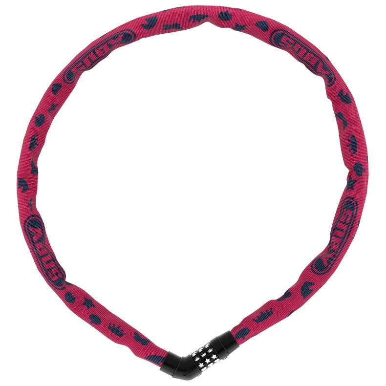 Abus Steel-o-chain&trade; 4804c/75 pink symbols