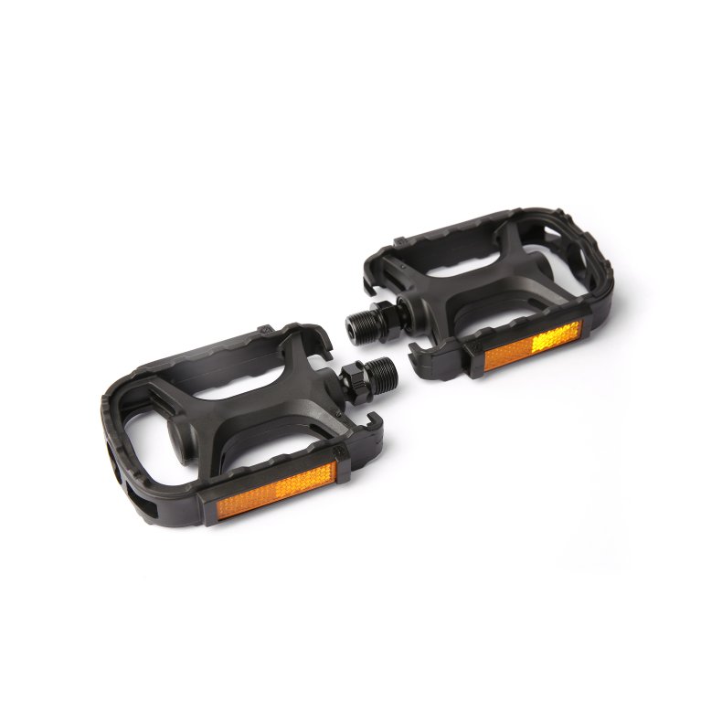 Bikepartner Pedaler Sort Nylon m.refleks