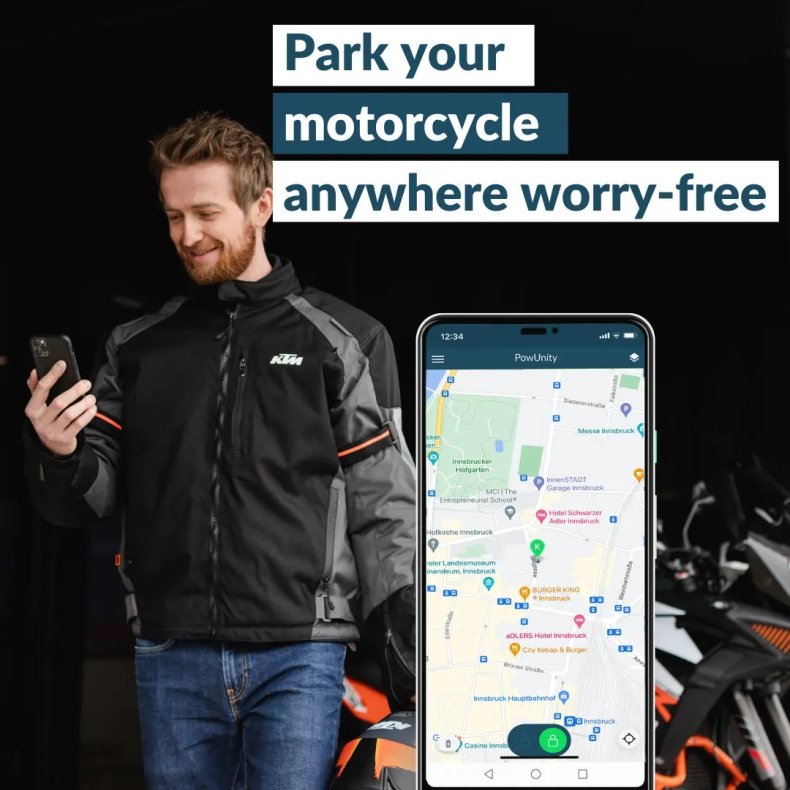 Powunity GPS Bike-Track til motorcykel