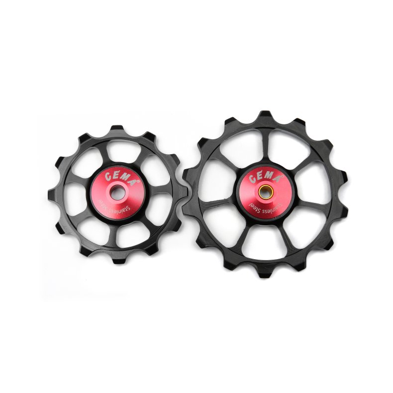 Cema Pulleyhjul 12T-14T Shimano lang arm st&aring;l lejer