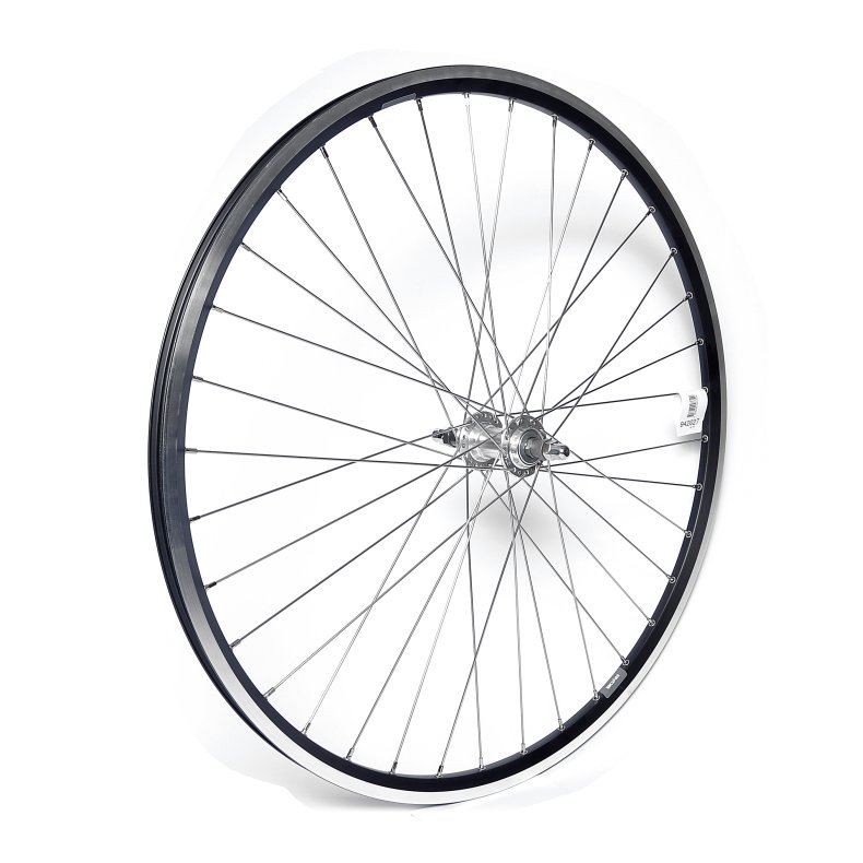 Rigida Baghjul 700C Skruekrans M/M&oslash;trik Sort/S&oslash;lv