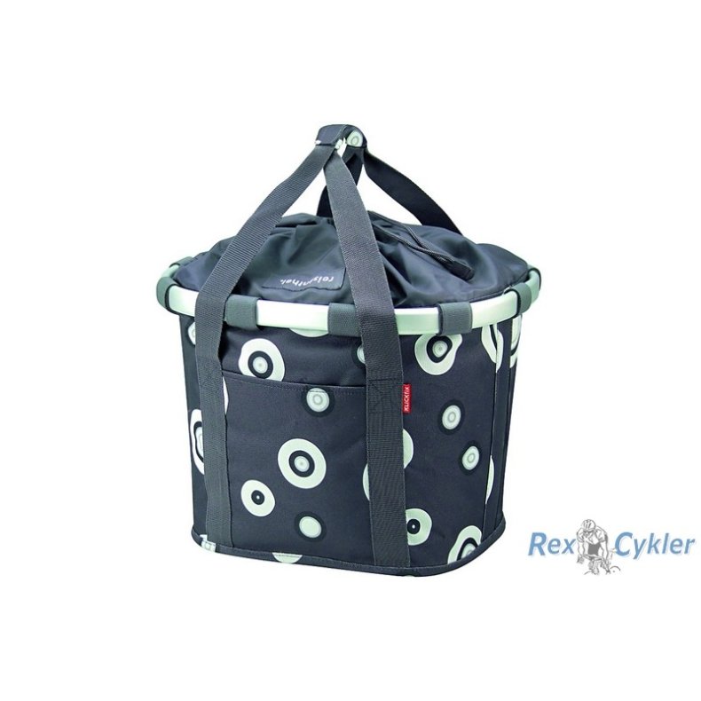Klickfix Styrtaske Bobler Gr&aring; 35x28x26cm 15Liter Max 5kg