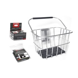 Bikepartner Frontkurv inkl. styradapter med l&aring;s s&oslash;lv