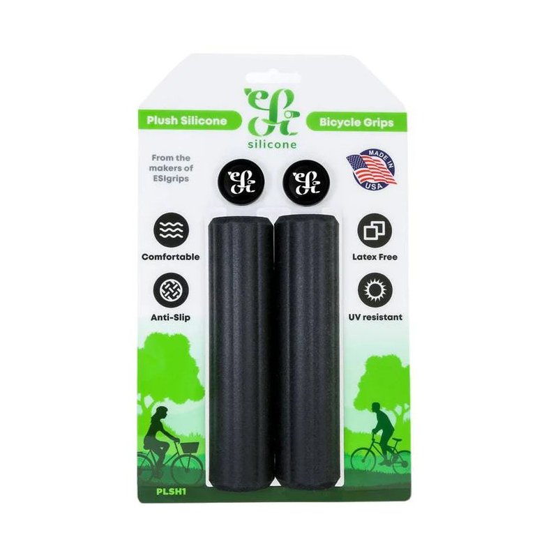 ESI Grips Silicone greb Plush Sort