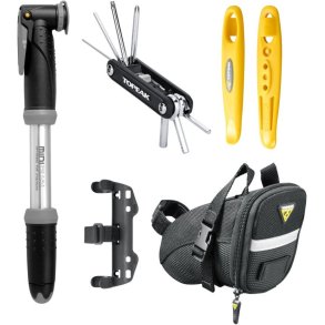 Topeak Sadeltaske Startkit Inkl. Aero Wedge Pack & udstyr