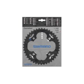 Shimano Klinge 42T 8 gear FC-M410 BCD104 Sort