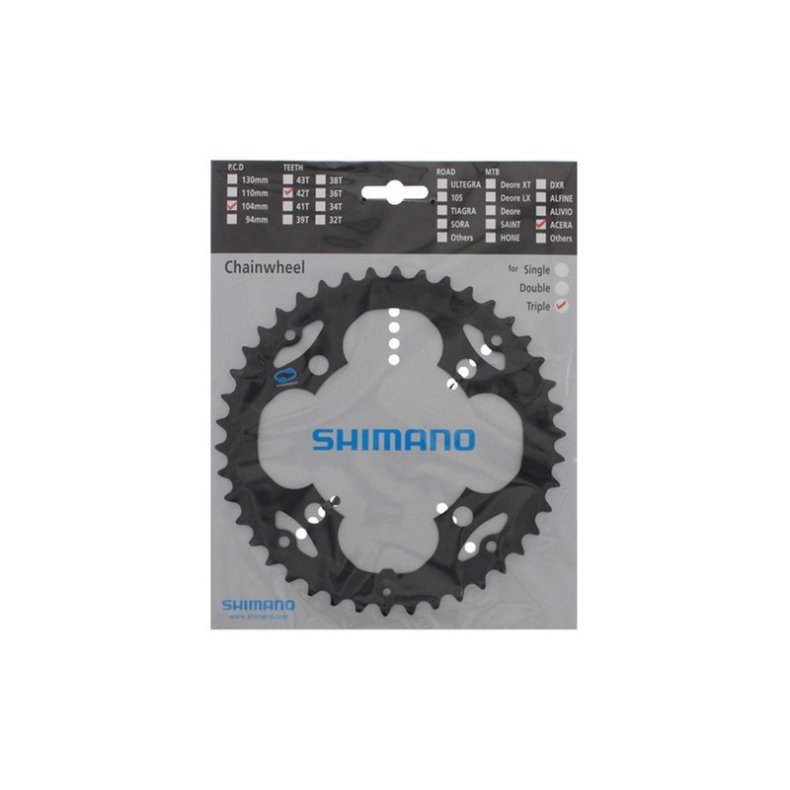 Shimano Klinge 42T Acera BCD104 8 Speed