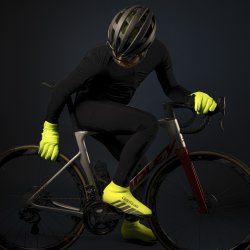 GripGrab RaceThermo Hi-Vis Vandt&aelig;t Vinter Landevejs Skoovertr&aelig;k