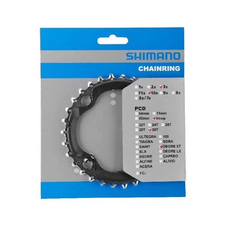 Shimano Klinge 30T Deore XT M782 BCD96 10 Speed