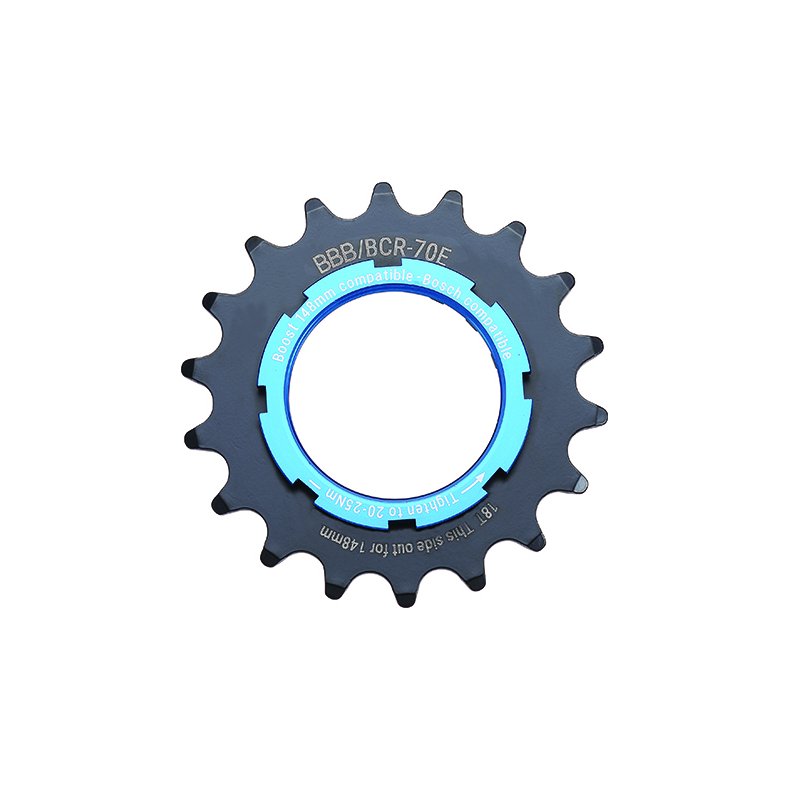 BBB Gearhjul 18T E-Bike Bosch H&aelig;rdet st&aring;l Sort