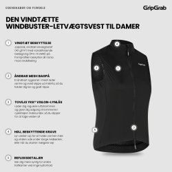 GripGrab PACR vindt&aelig;t letv&aelig;gtsvest til damer
