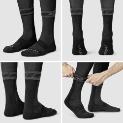 GripGrab Merino Vintersokker Medium Sort