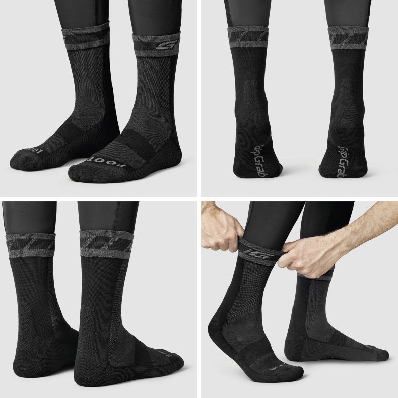 GripGrab Merino Vintersokker Medium Sort