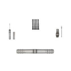 Bike Attitude Tubeless Reparationss&aelig;t med n&aring;l, fil, plugs og CO2